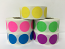 5 Rolls Color Coded Labels (Br/Pink, Yellow, Cyan Blue, Br/Green, Purple Dot Package)
