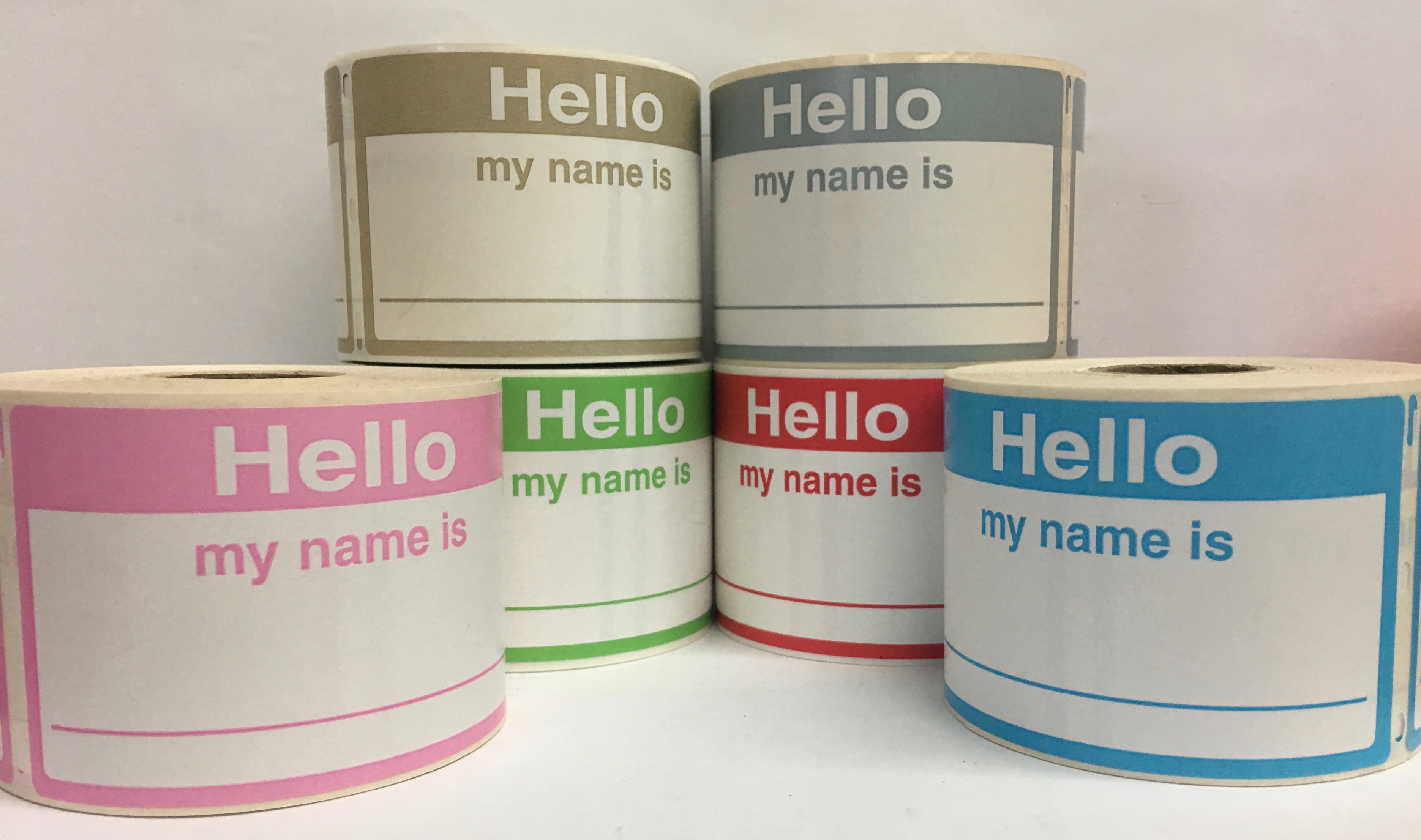 NAME TAGS Compatible with Dymo 30256, Labels and More Labels  
