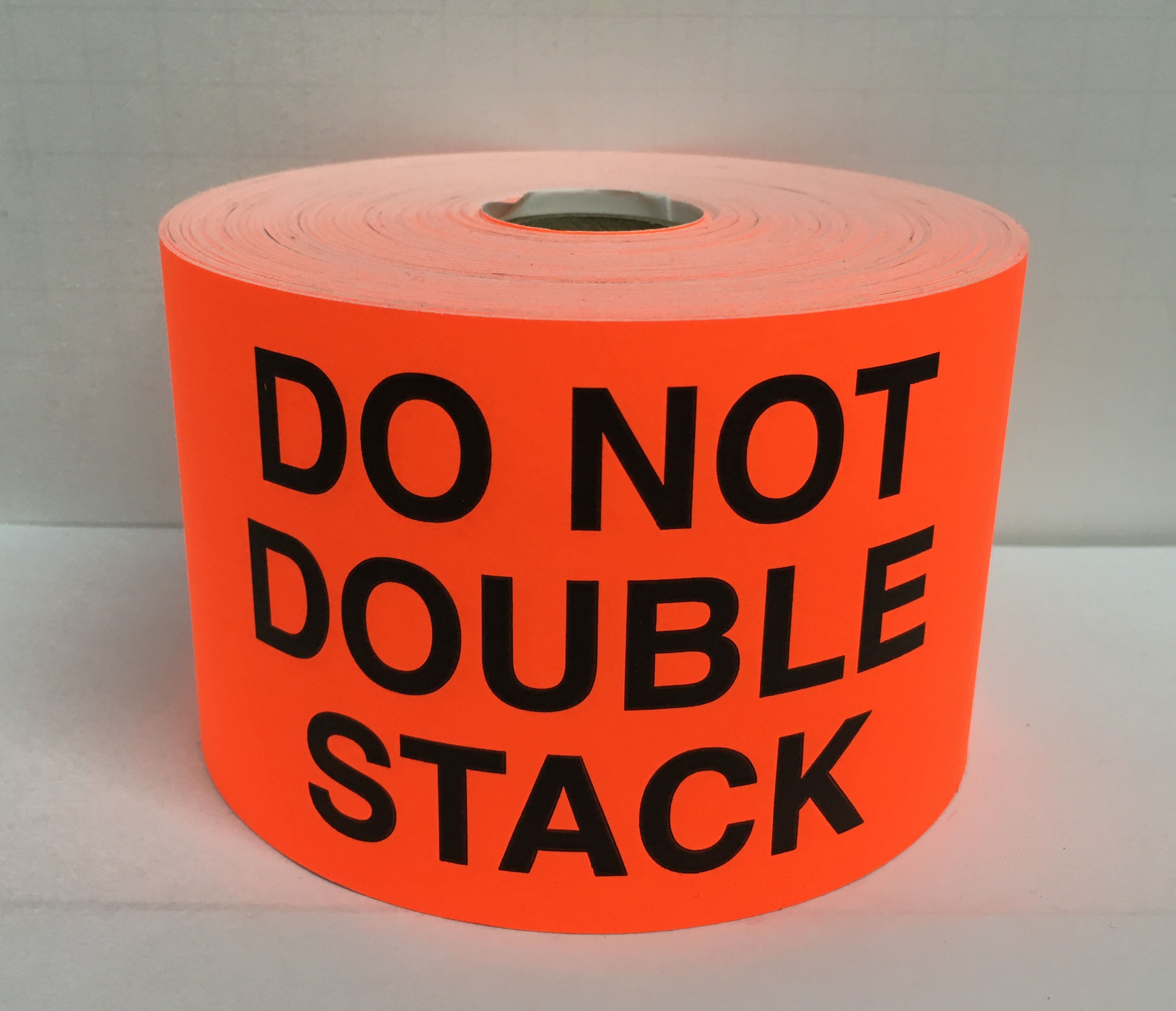 3" x 5" Bright Red DO NOT DOUBLE STACK Labels, 500 P/R 