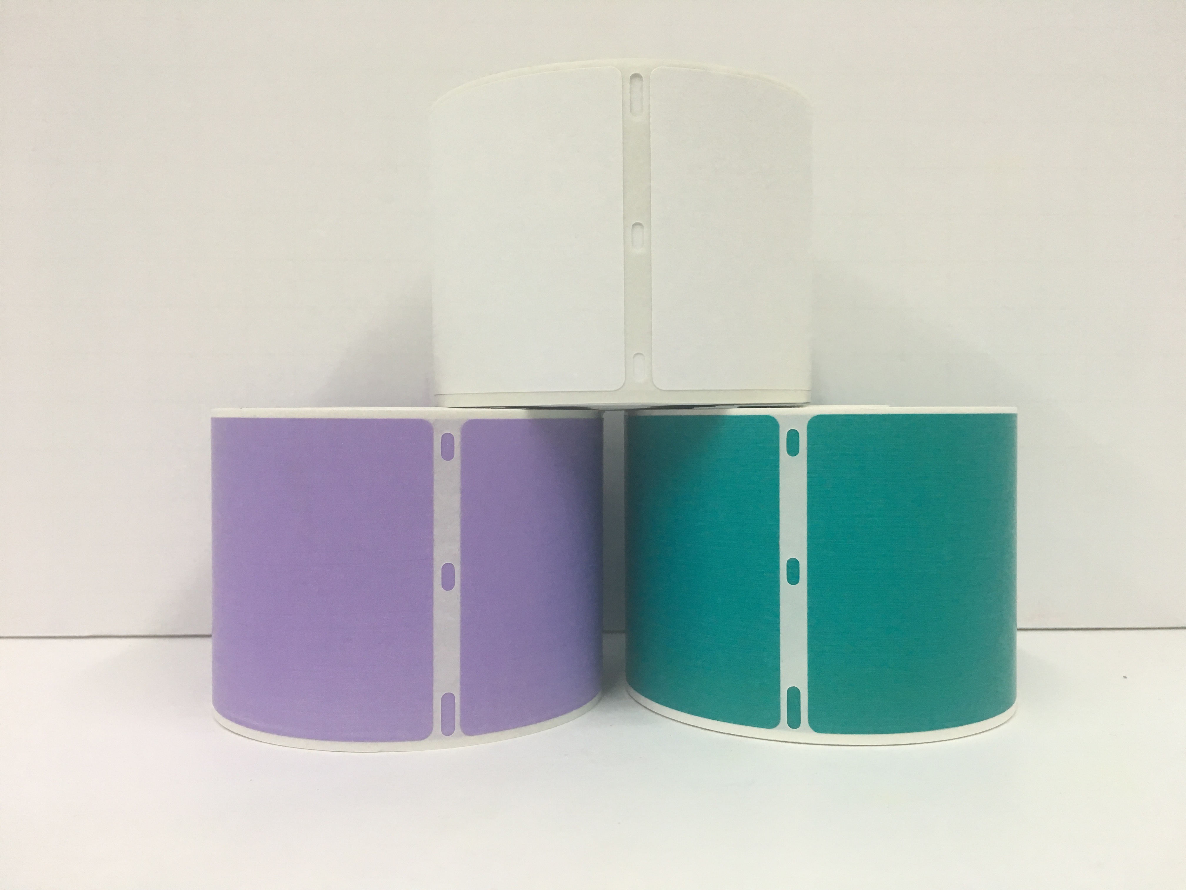 Dymo Compatible 30256, Labels and More Labels (Teal, Lavender, White Package)  