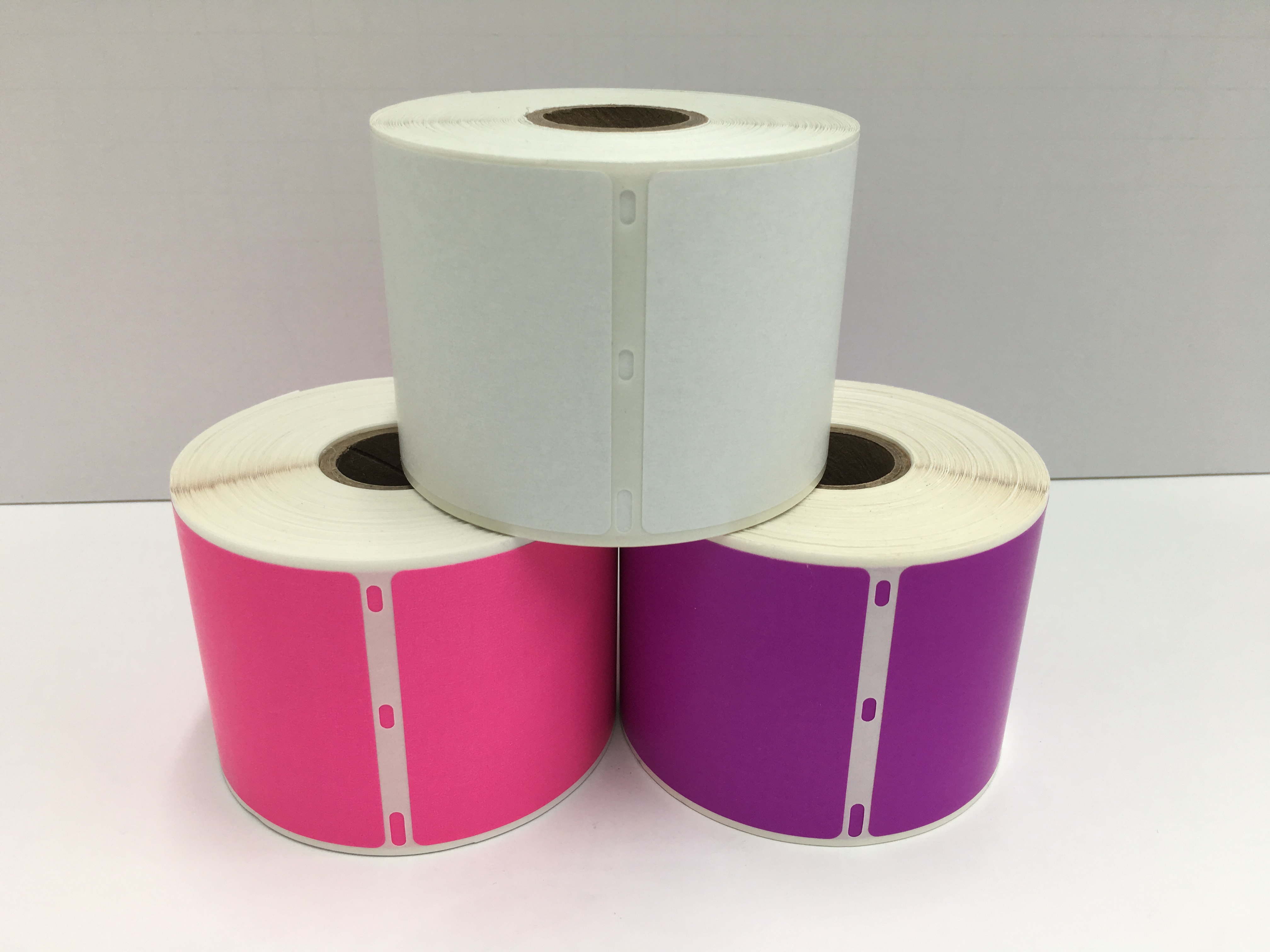 Dymo Compatible 30256, Labels and More Labels (Pink, Purple, White Package)