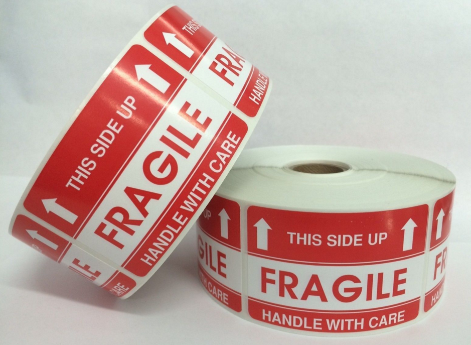 2" x 3" FRAGILE 'This Side Up' Labels, 500 P/R