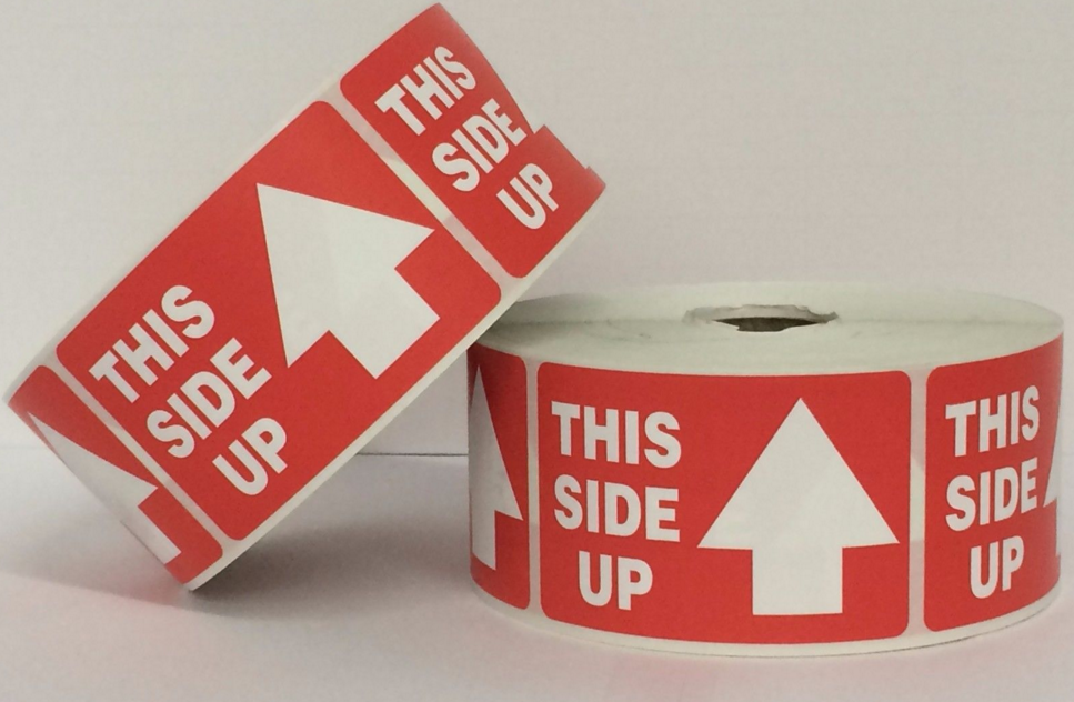 2" x 3" ARROW 'This Side Up' Labels, 500 P/R