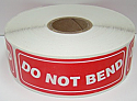 1" x 3" DO NOT BEND Labels